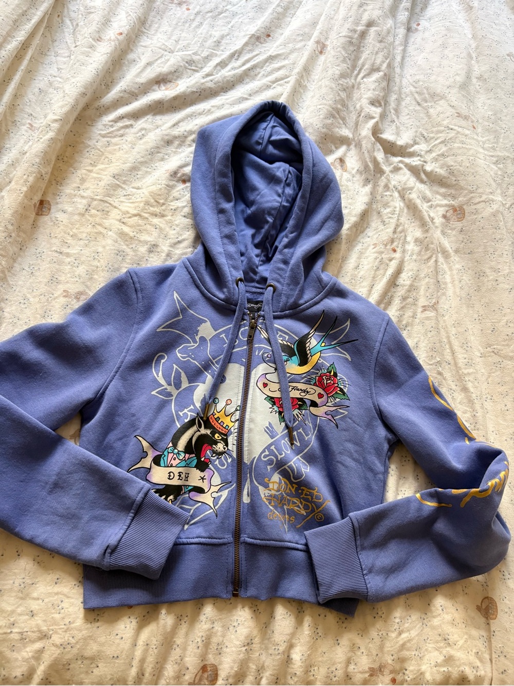 Ed Hardy Cropped Hoodie
